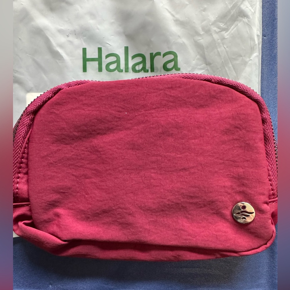 Halara Maroon Waist Bag